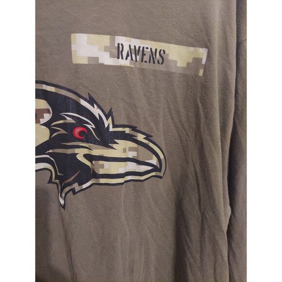Nike NFL Baltimore Ravens Salute To Service Green Long Sleeve T Shirt Men’s L - Picture 4 of 8